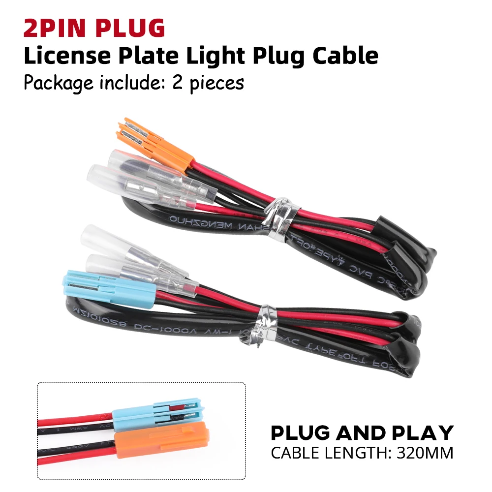 Turn Signal Adapter Plug License Plate Light Wire Connector For HONDA CRF 250L CB 500X 500F 650F CBR 500R 650R GROM 125 NC750