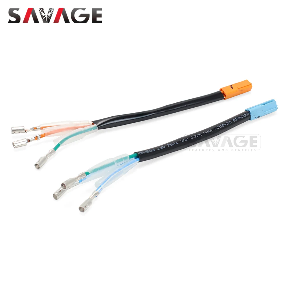 Turn Signal Adapter Plug License Plate Light Wire Connector For HONDA CRF 250L CB 500X 500F 650F CBR 500R 650R GROM 125 NC750