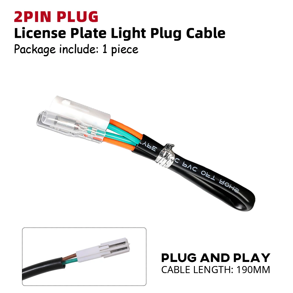Turn Signal Adapter Plug License Plate Light Wire Connector For HONDA CRF 250L CB 500X 500F 650F CBR 500R 650R GROM 125 NC750