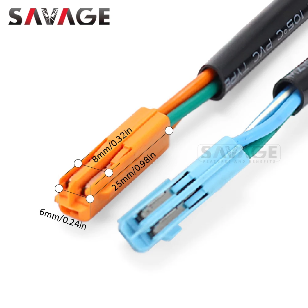Turn Signal Adapter Plug License Plate Light Wire Connector For HONDA CRF 250L CB 500X 500F 650F CBR 500R 650R GROM 125 NC750