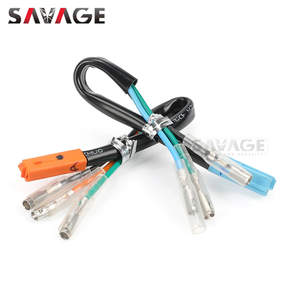 Turn Signal Adapter Plug License Plate Light Wire Connector For HONDA CRF 250L CB 500X 500F 650F CBR 500R 650R GROM 125 NC750