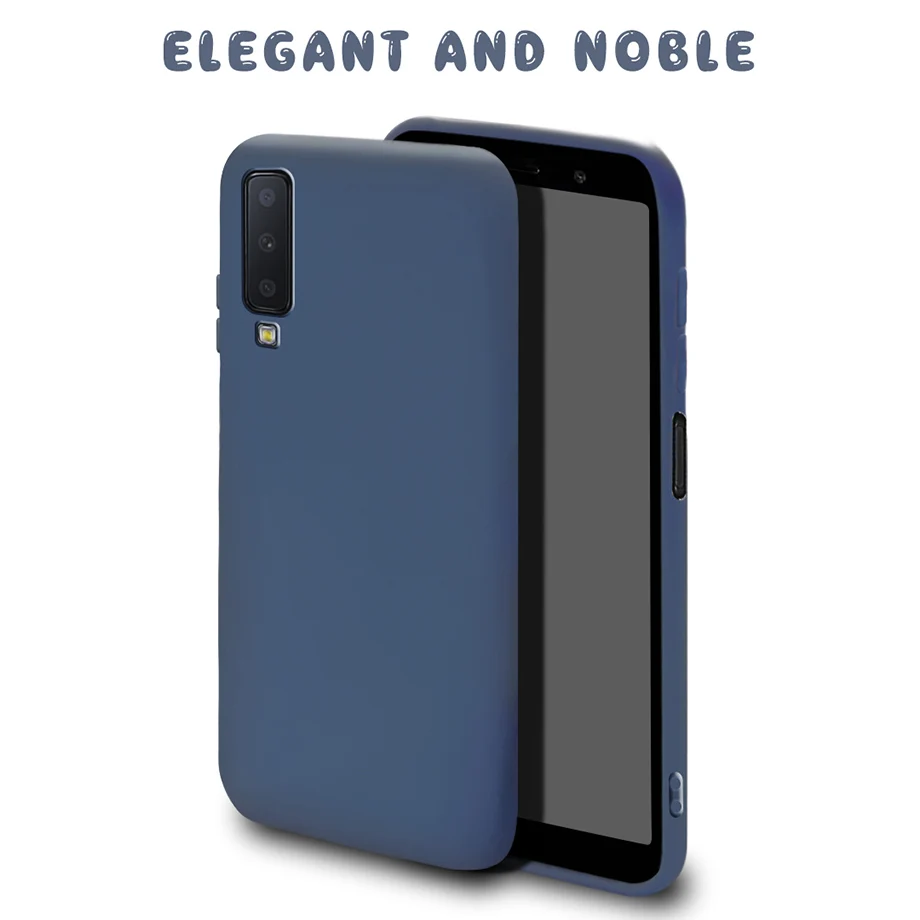 For Phone Case Samsung Galaxy A7 2018 Case Bumper Soft Matte Silicone Coque For Back Cover Samsung A7 2018 A750 A750F Case Funda