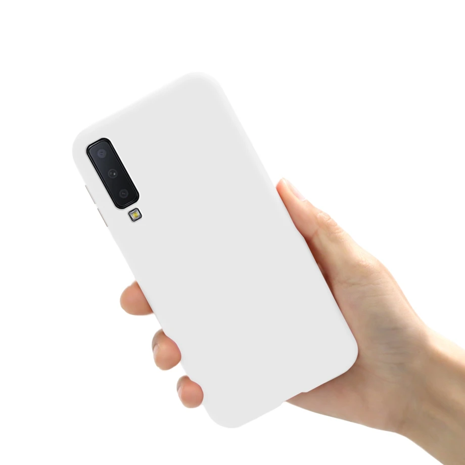 For Phone Case Samsung Galaxy A7 2018 Case Bumper Soft Matte Silicone Coque For Back Cover Samsung A7 2018 A750 A750F Case Funda