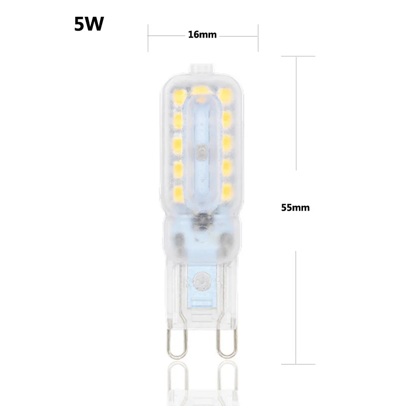 10PCS LED Bulb 3W 5W 7W G9 Light Bulb Dimmable AC220V COB Lamp SMD Spotlight Chandelier Lighting Replace 20w 30w Halogen Lamp