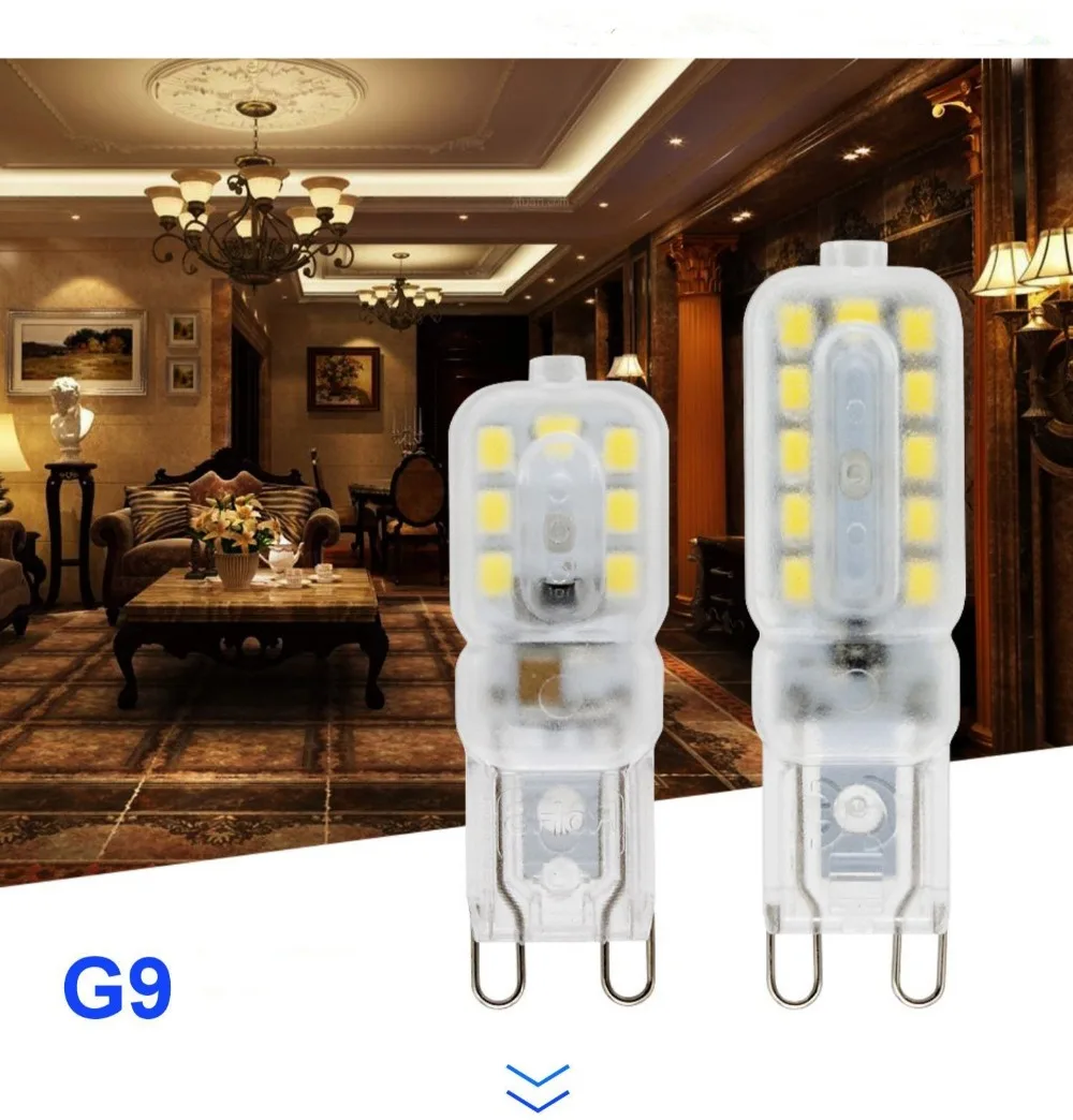 10PCS LED Bulb 3W 5W 7W G9 Light Bulb Dimmable AC220V COB Lamp SMD Spotlight Chandelier Lighting Replace 20w 30w Halogen Lamp