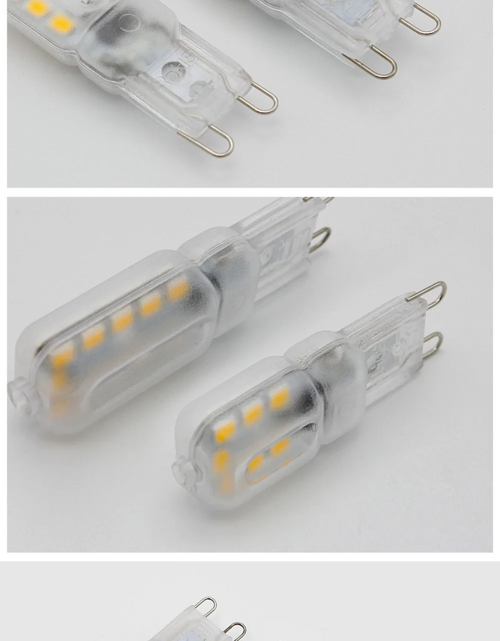 10PCS LED Bulb 3W 5W 7W G9 Light Bulb Dimmable AC220V COB Lamp SMD Spotlight Chandelier Lighting Replace 20w 30w Halogen Lamp