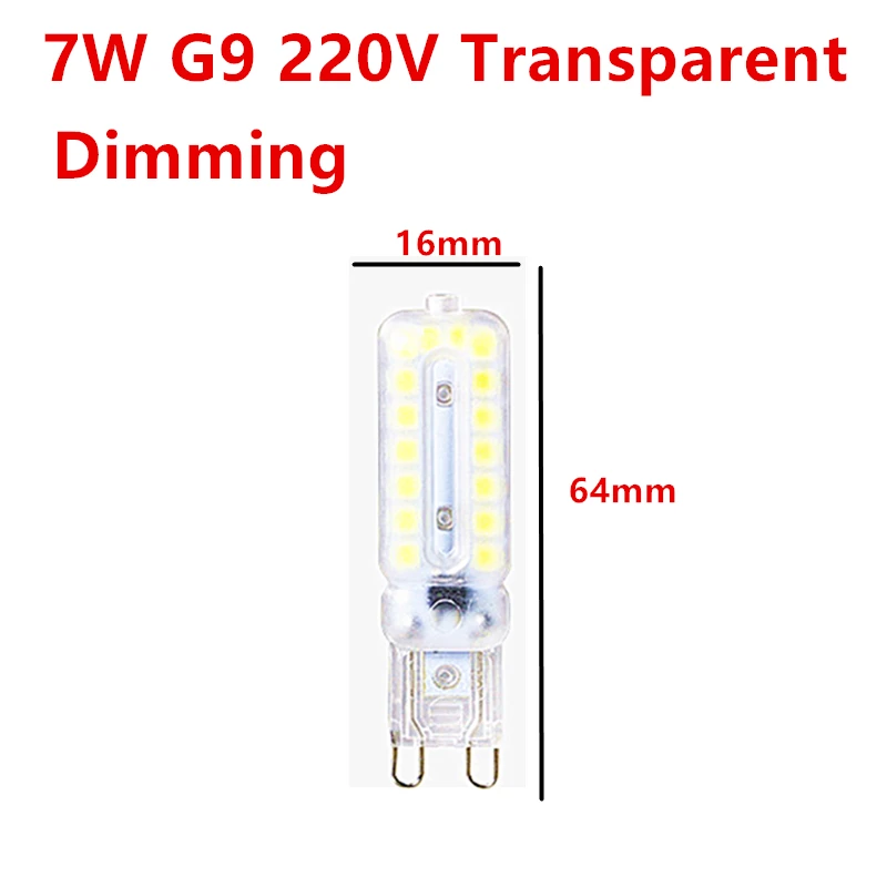 10PCS LED Bulb 3W 5W 7W G9 Light Bulb Dimmable AC220V COB Lamp SMD Spotlight Chandelier Lighting Replace 20w 30w Halogen Lamp