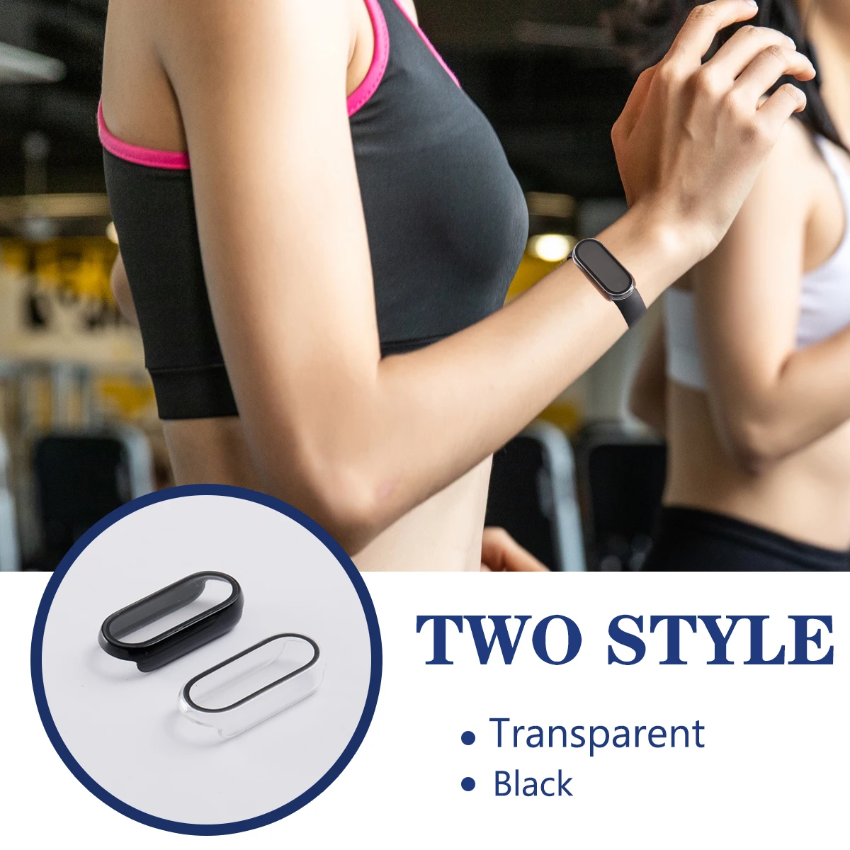 2in1 Case Screen Protector for Xiaomi Mi Band 10 9 8 7 6 5 4 3 Case+Film Full Coverage Protective Cover for Miband 6 7 band 5