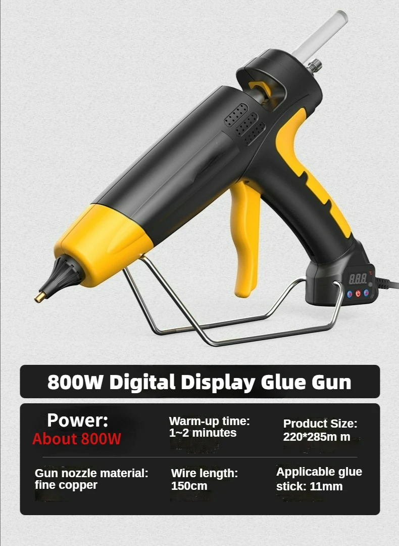 300W-800W Hot Melt Glue Gun Adjustable Temperature for 11mm Hot Glue Sticks Household DIY Handmade Tools Silicone Gun