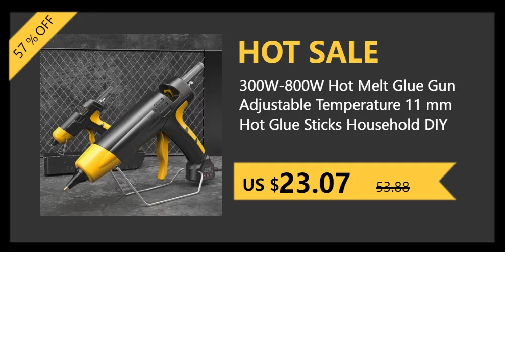 300W-800W Hot Melt Glue Gun Adjustable Temperature for 11mm Hot Glue Sticks Household DIY Handmade Tools Silicone Gun