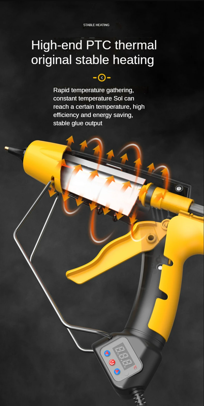 300W-800W Hot Melt Glue Gun Adjustable Temperature for 11mm Hot Glue Sticks Household DIY Handmade Tools Silicone Gun