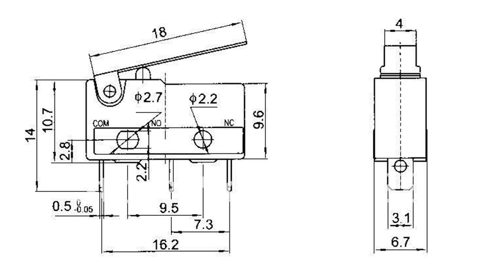 10PCS Limit Switch, 3 Pin N/O N/C High quality All New 5A 250VAC KW11-3Z Micro Switch Factory direct sale