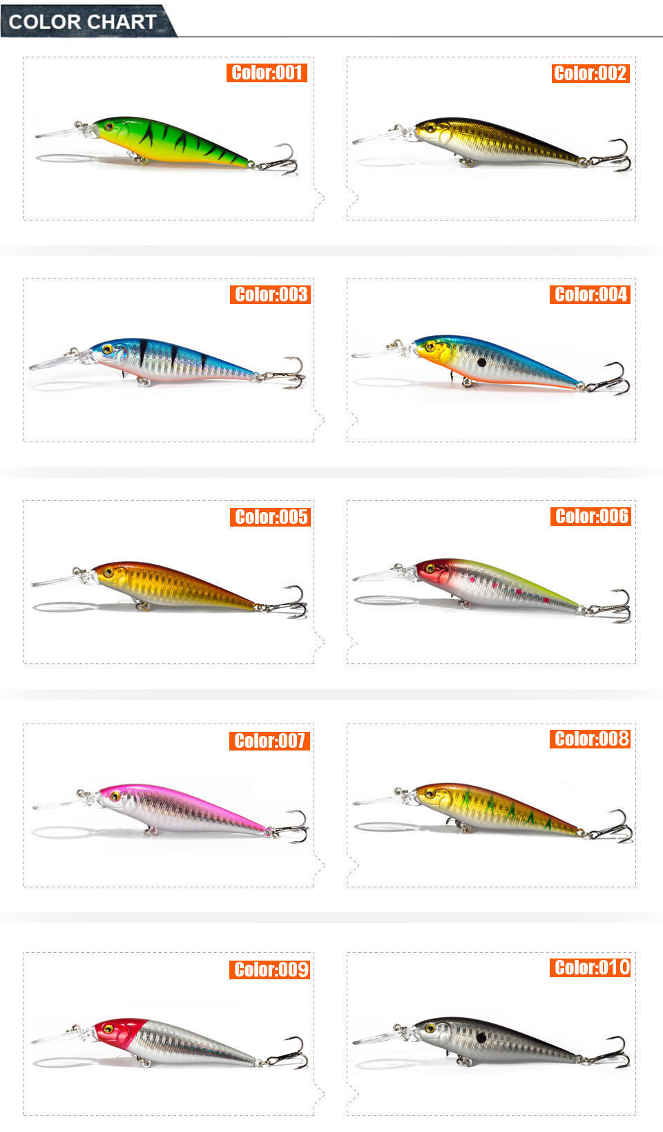 1PCS Colorful Stripe Pattern 11cm 10.5g Hard Bait Minnow Streak Fishing Lures Bass Fresh Water Hook Diving Perch Wobbler Fish