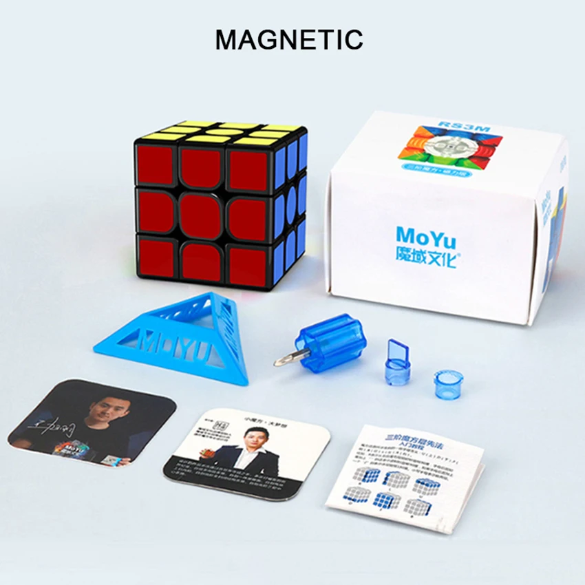[JudyCube] Moyu RS3M 2020 3x3x3 Magnetic Magic Cube - Professional Maglev Puzzle Toy 2021 Updated Version Cubo Magico RS3M UV