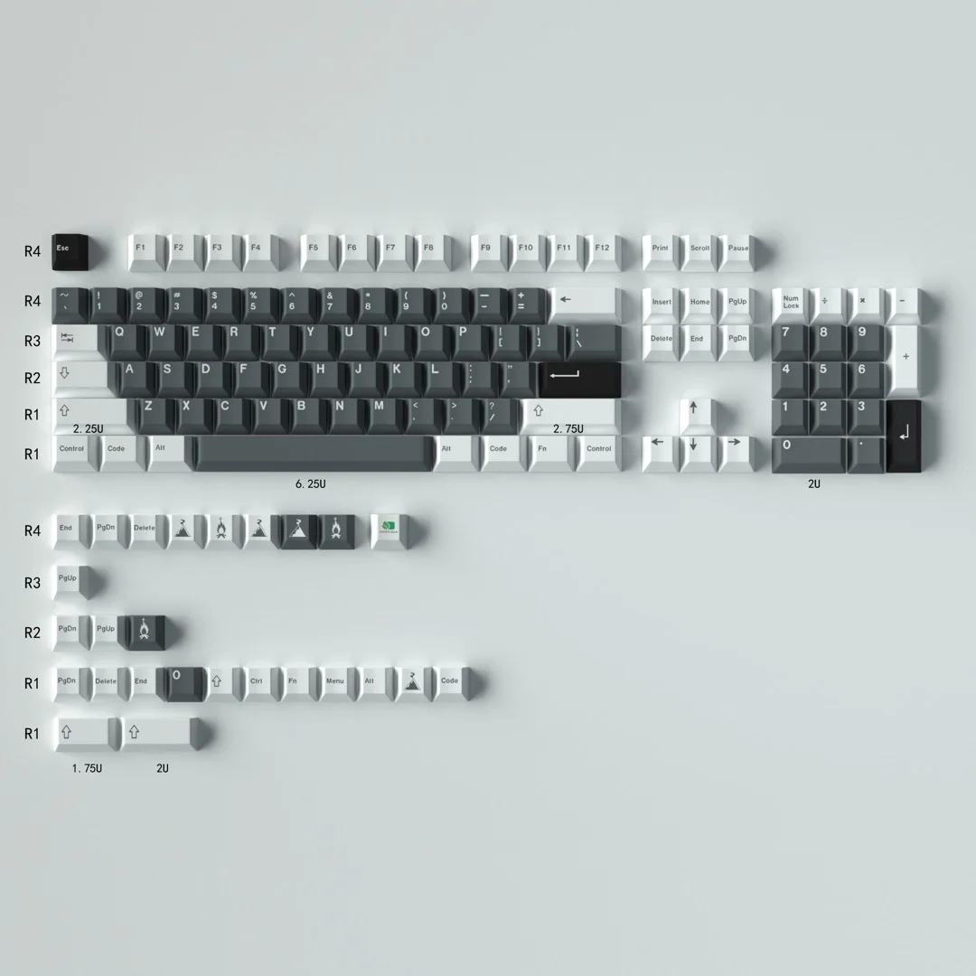 GMK Sushi TaiChi Large Set DYE-SUB PBT Keycap Japanese Custom Personality Cherry Profile Keycaps For Mechanical Keyboard 61/64