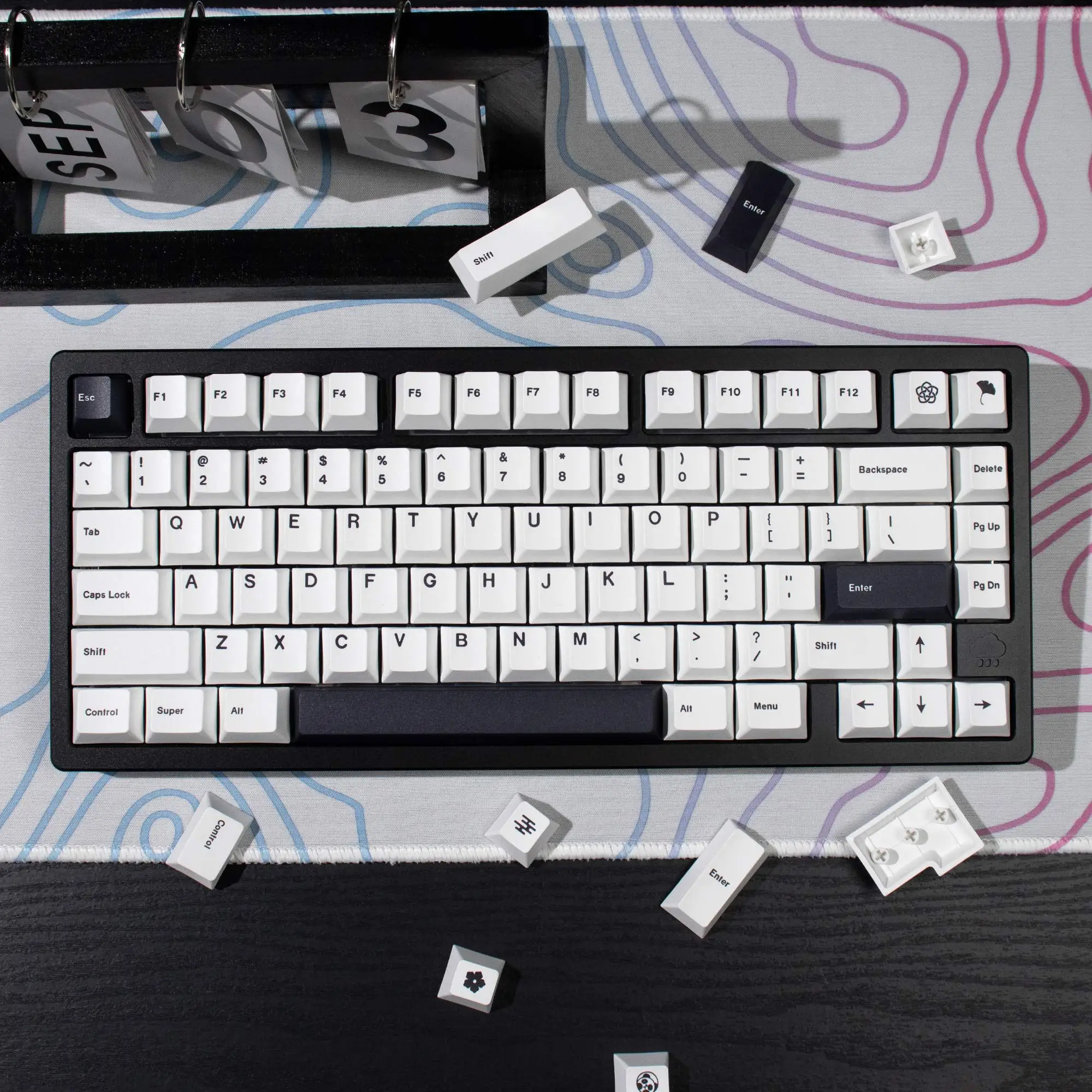 GMK Sushi TaiChi Large Set DYE-SUB PBT Keycap Japanese Custom Personality Cherry Profile Keycaps For Mechanical Keyboard 61/64