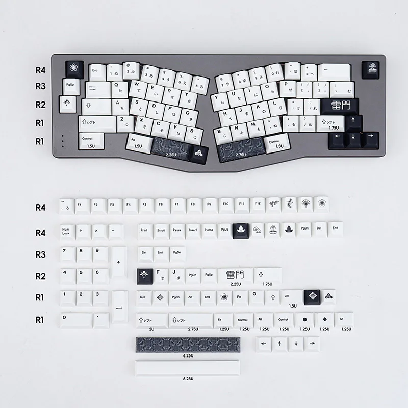 GMK Sushi TaiChi Large Set DYE-SUB PBT Keycap Japanese Custom Personality Cherry Profile Keycaps For Mechanical Keyboard 61/64