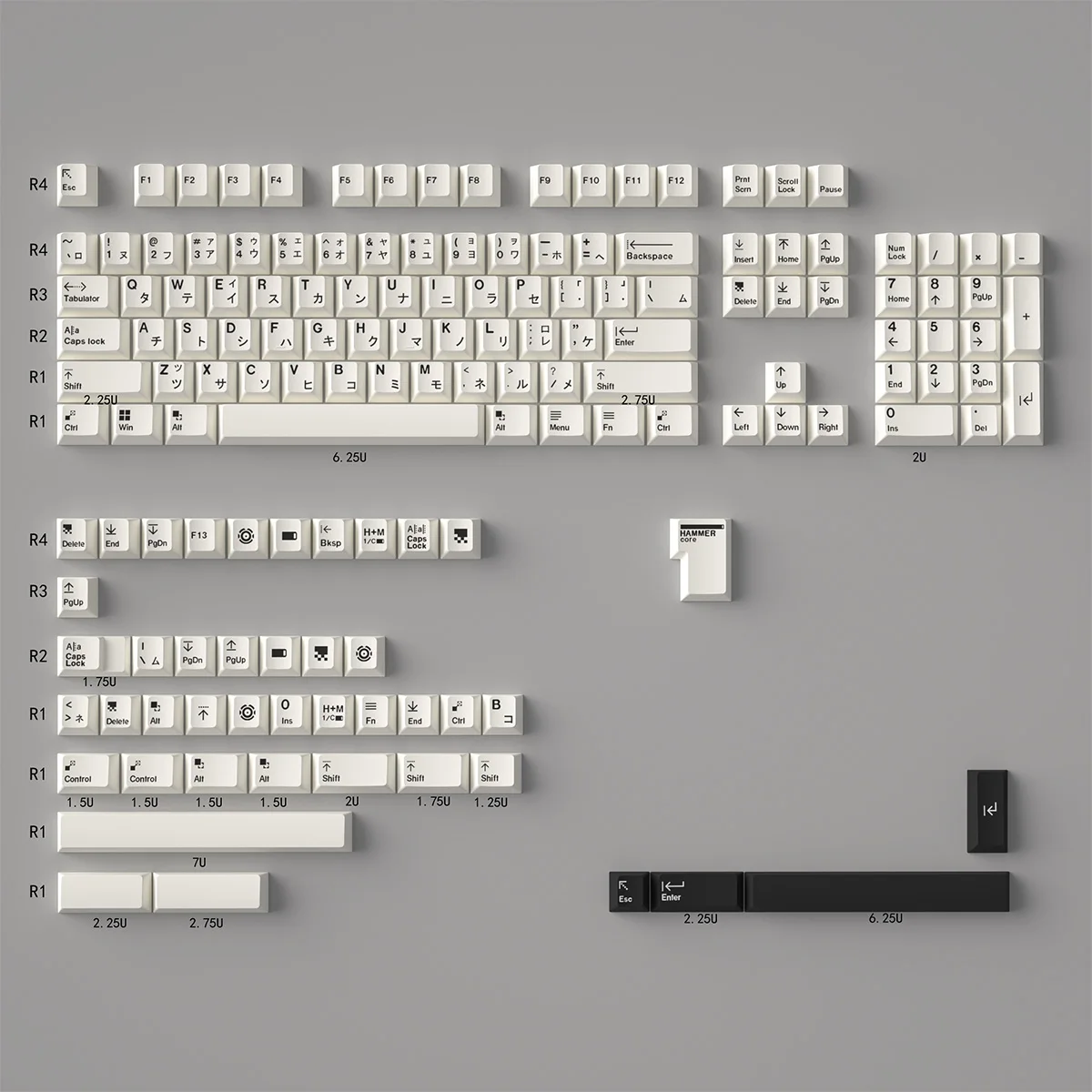 GMK Sushi TaiChi Large Set DYE-SUB PBT Keycap Japanese Custom Personality Cherry Profile Keycaps For Mechanical Keyboard 61/64