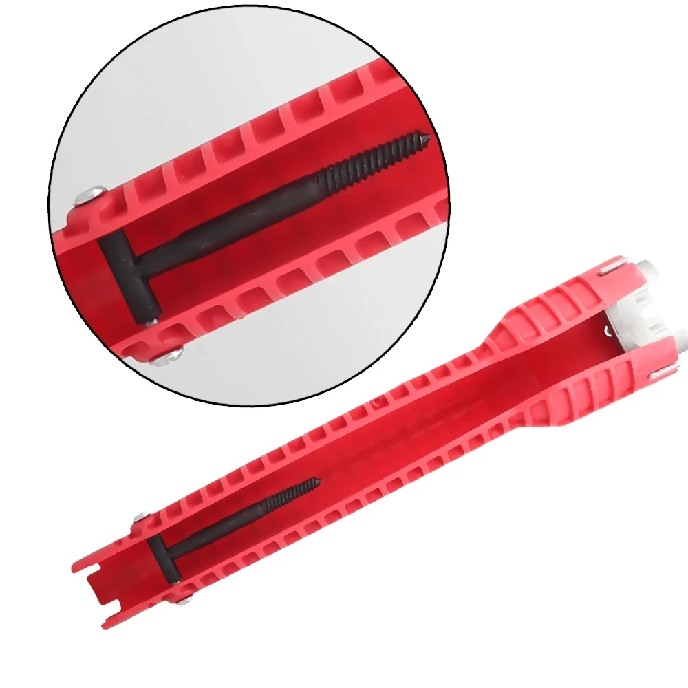 8 in 1 sink faucet wrench repair tool non-slip kitchen bathroom faucet assembly key plumbing installation wrench