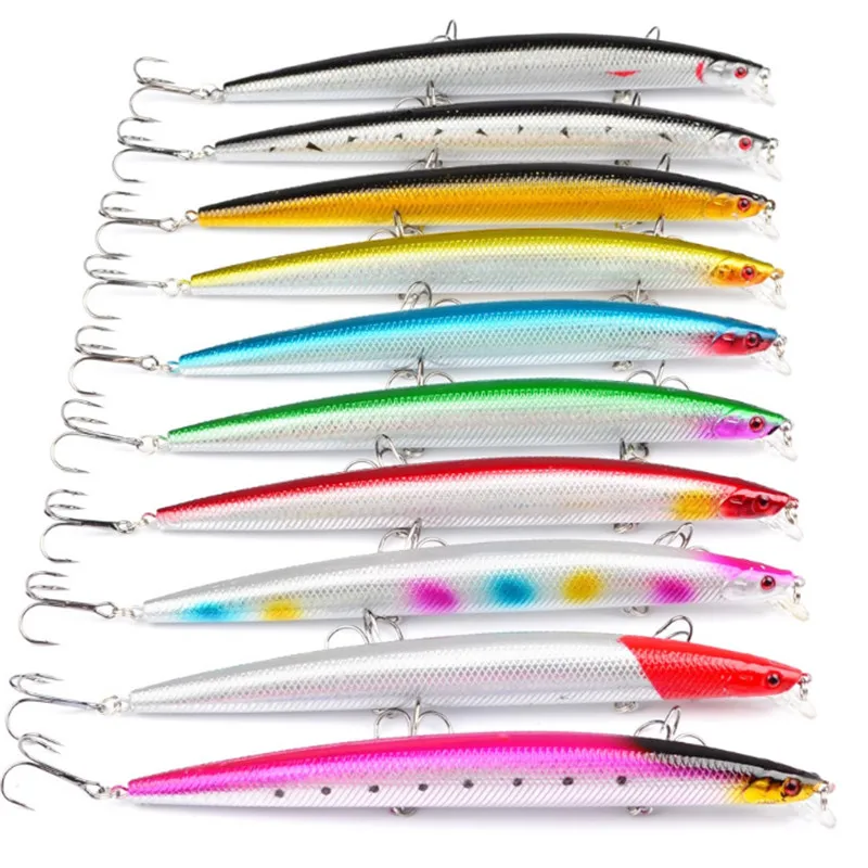1pcs New Big Laser Minnow Fishing Lures 18cm/24g Fishing Hard Bait Crankbaits Isca Artificiais Pesca Sea Wobbler Swimming Baits