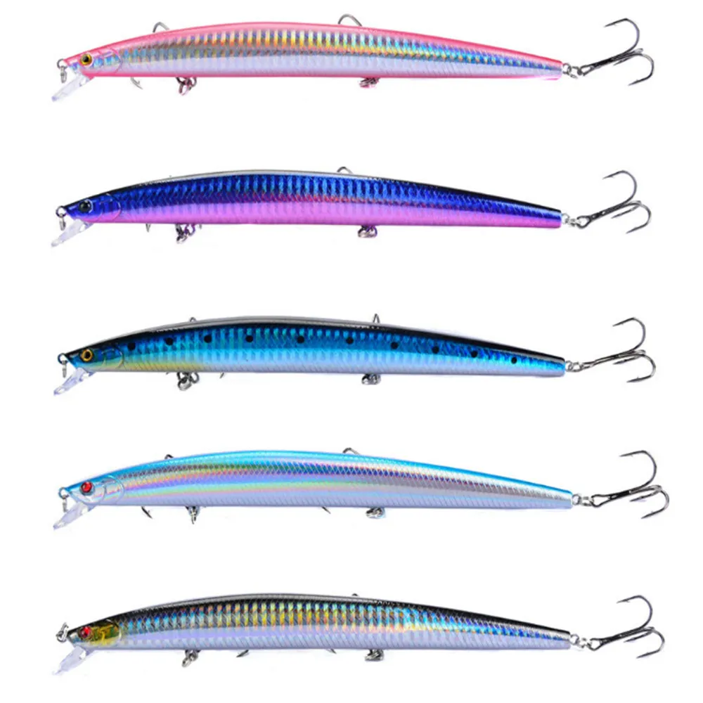 1pcs New Big Laser Minnow Fishing Lures 18cm/24g Fishing Hard Bait Crankbaits Isca Artificiais Pesca Sea Wobbler Swimming Baits