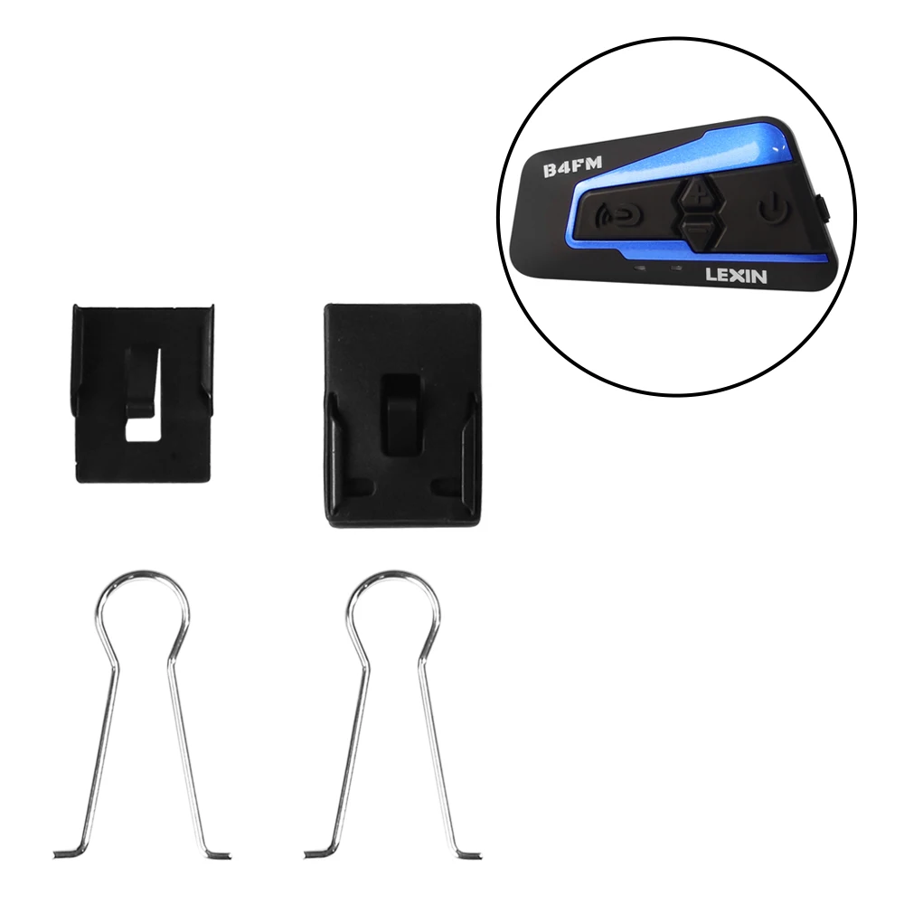 LEXIN LX-B4FM Intercom Headset&Clip Set for Full/Half Helmet with High Quality and Loud Sound Bluetooth Headphone Jack Plug