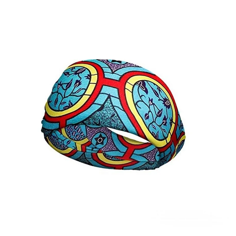 Bohemian Style Printed Stretch yoga Exercise Headband Running Cycling Outdoor Sports Sweatband