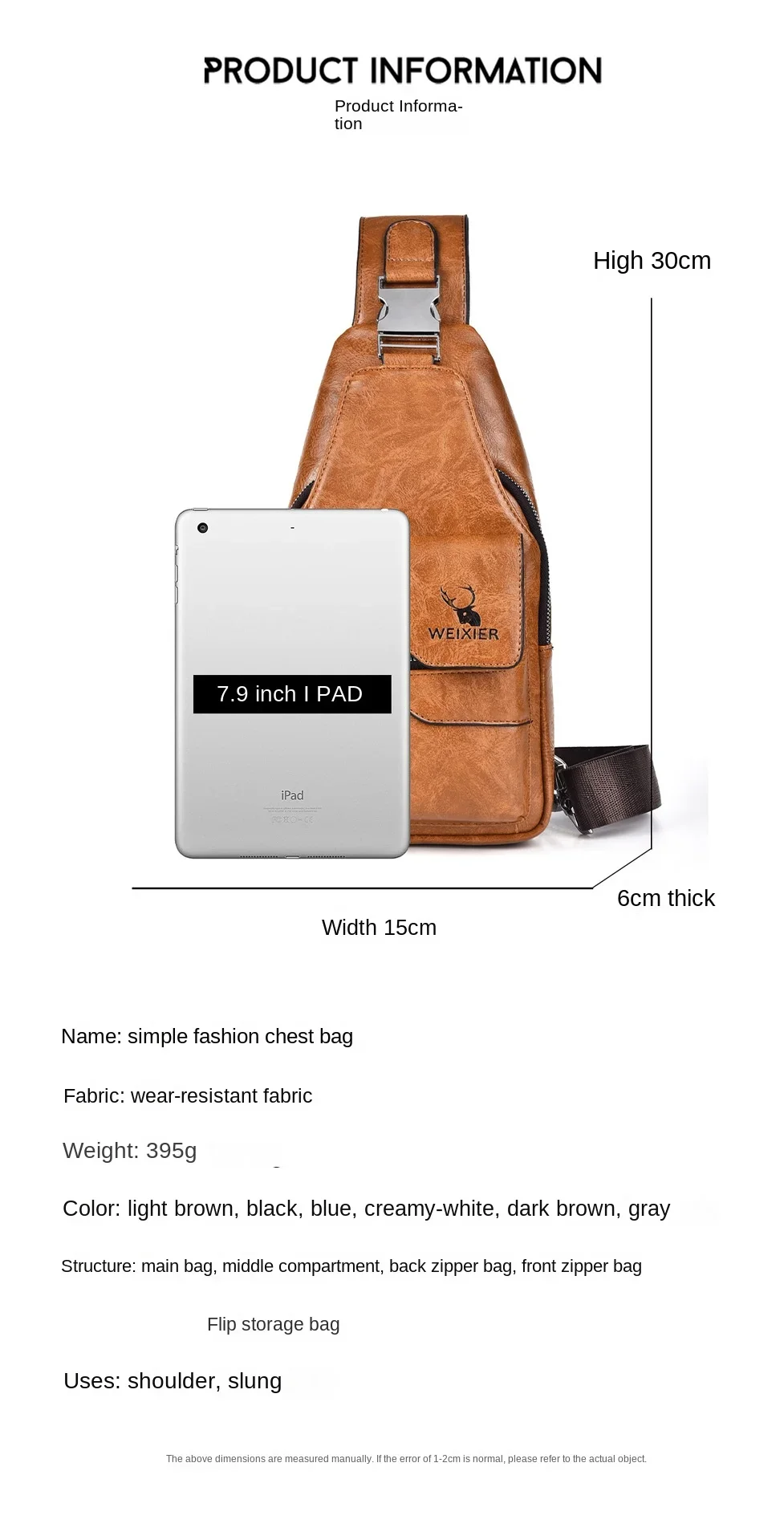 2026 Hot Men's Bag Fashion Messenger Bags Large Capacity Luxury Designer Chest Bags Retro Single Shoulder Crossbody Backpacks