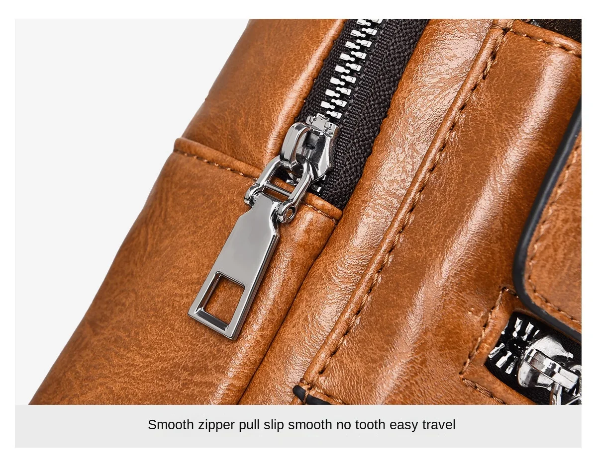 2026 Hot Men's Bag Fashion Messenger Bags Large Capacity Luxury Designer Chest Bags Retro Single Shoulder Crossbody Backpacks