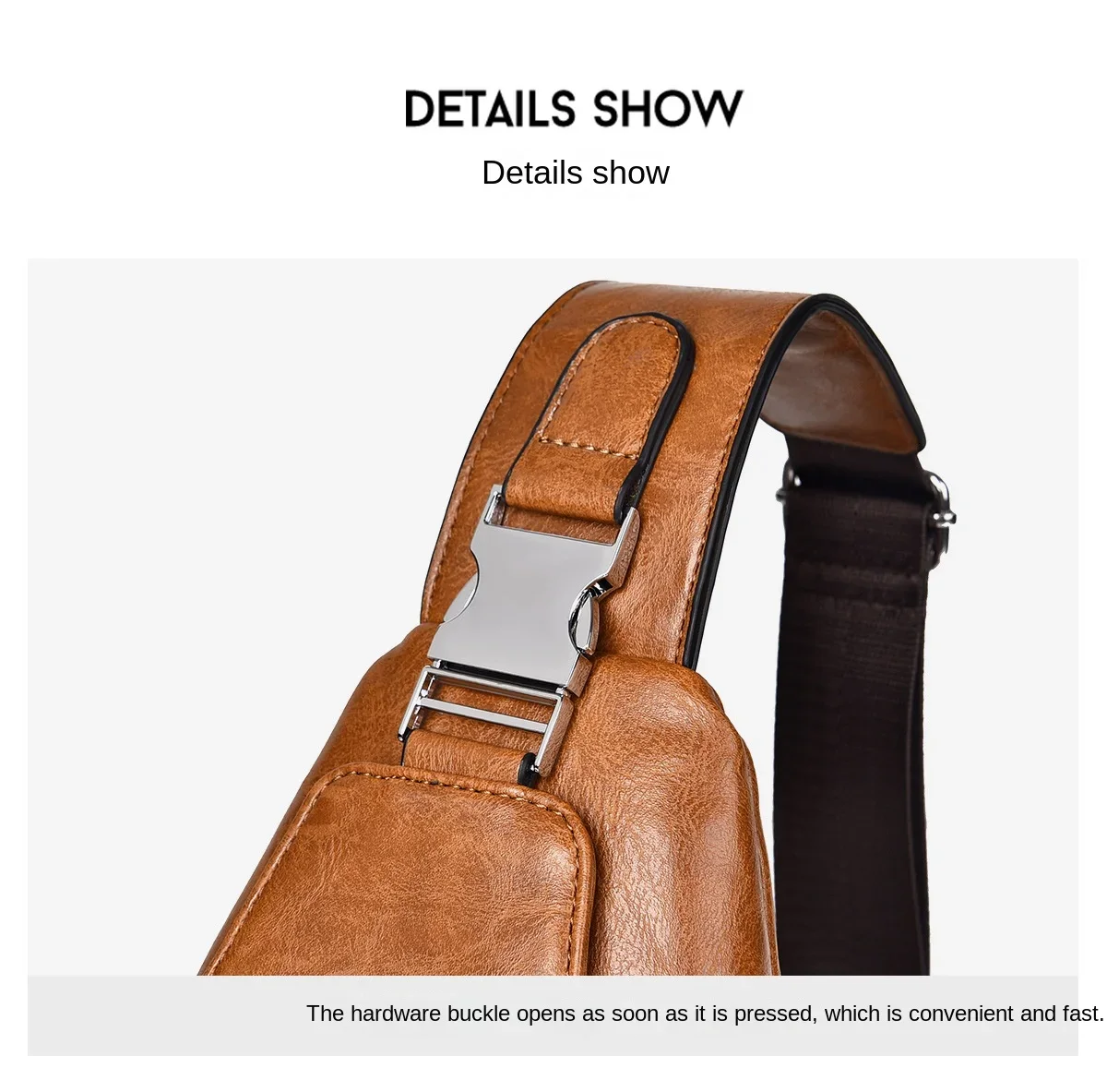 2026 Hot Men's Bag Fashion Messenger Bags Large Capacity Luxury Designer Chest Bags Retro Single Shoulder Crossbody Backpacks