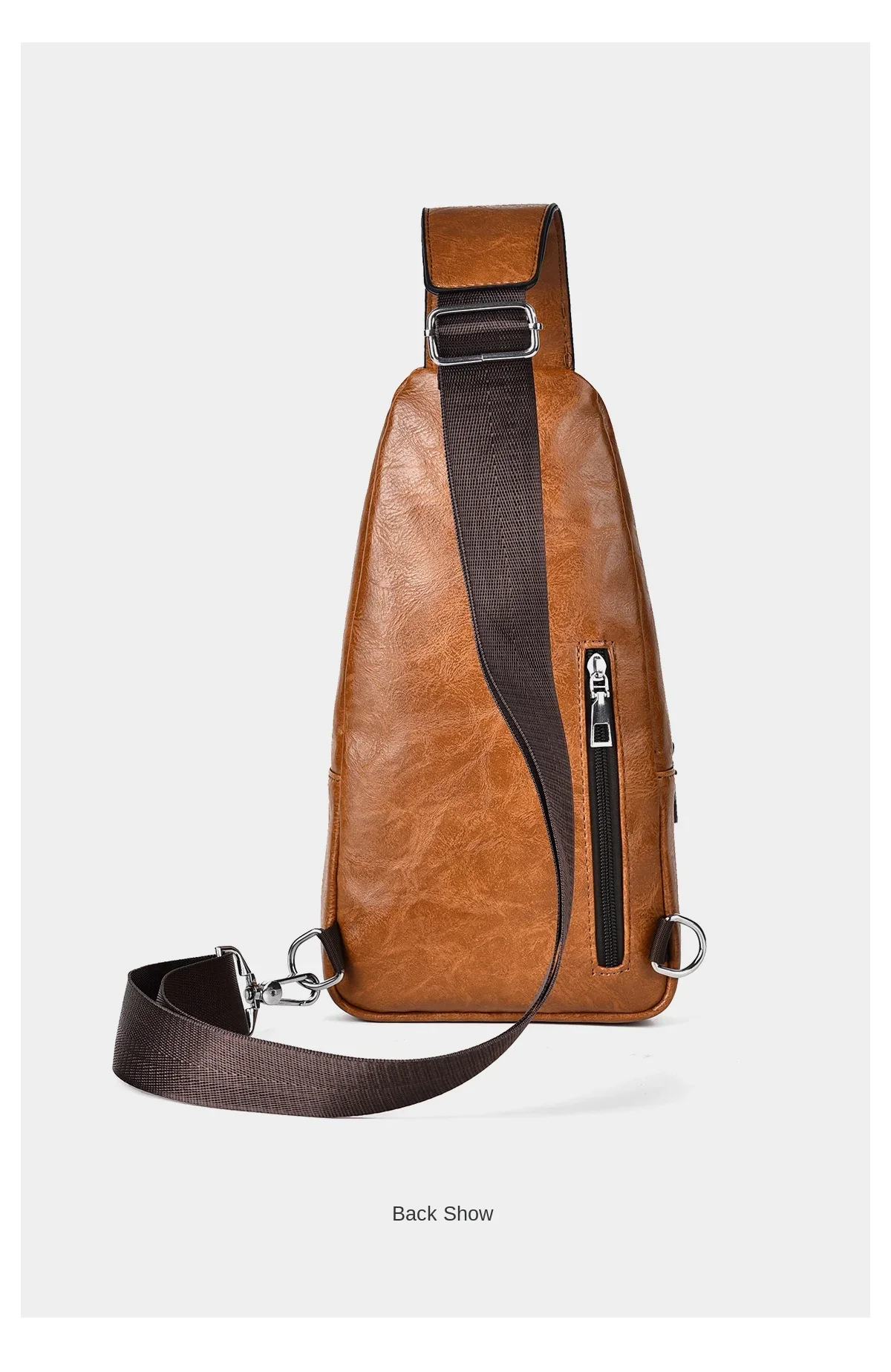 2026 Hot Men's Bag Fashion Messenger Bags Large Capacity Luxury Designer Chest Bags Retro Single Shoulder Crossbody Backpacks