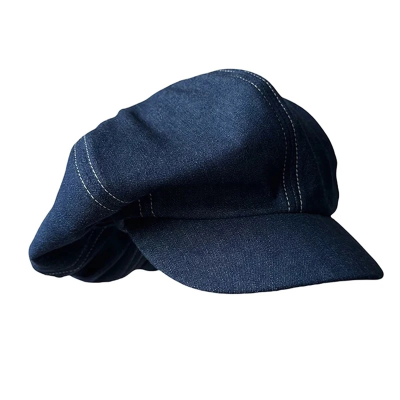 Big Head Newsboy Cap Women Beret Vintage Painter Spring Summer Autumn Winter Hats Houndstooth Octagonal Cap Female Bone Male 005