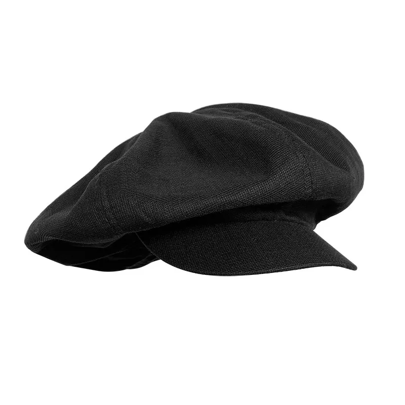 Big Head Newsboy Cap Women Beret Vintage Painter Spring Summer Autumn Winter Hats Houndstooth Octagonal Cap Female Bone Male 005
