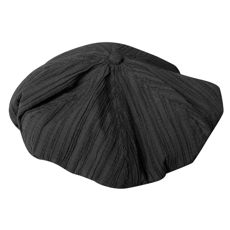 Big Head Newsboy Cap Women Beret Vintage Painter Spring Summer Autumn Winter Hats Houndstooth Octagonal Cap Female Bone Male 005