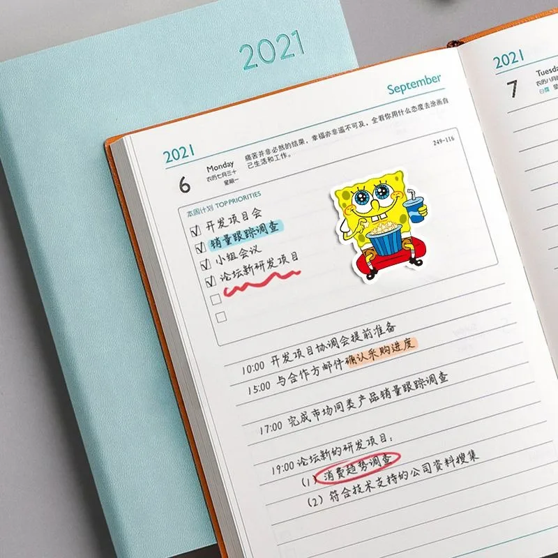 40PCS SpongeBob SquarePants Patrick Star Stickers Cute Cartoon Mobile Phone Case Notebook Cup Computer Stickers Wholesale