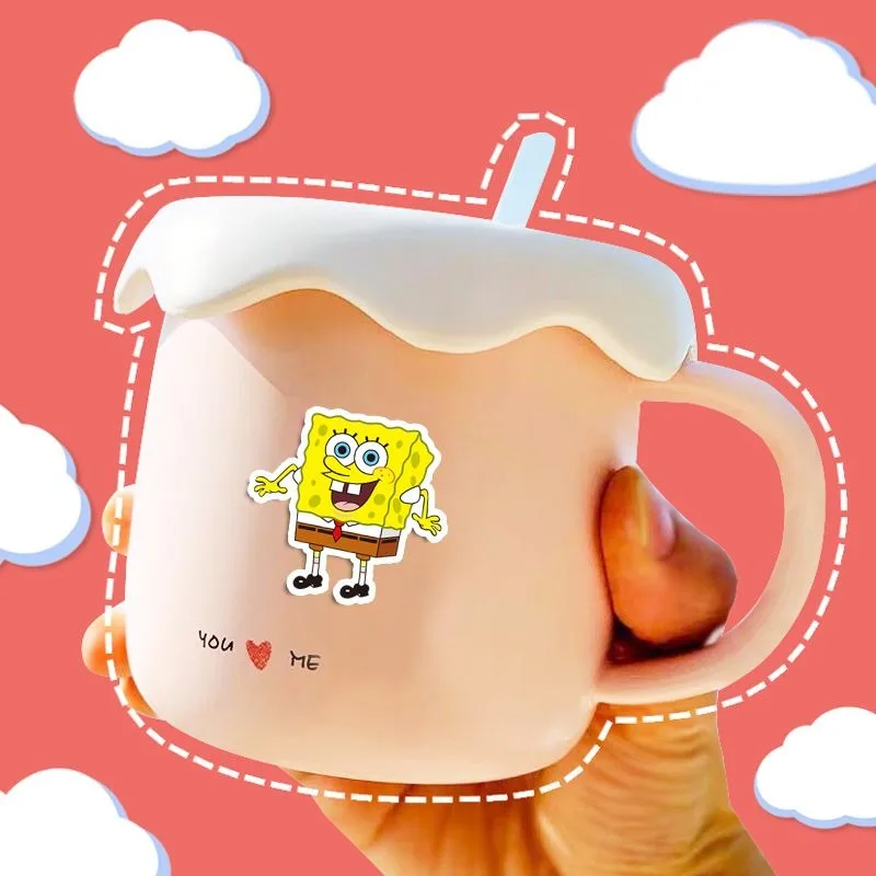 40PCS SpongeBob SquarePants Patrick Star Stickers Cute Cartoon Mobile Phone Case Notebook Cup Computer Stickers Wholesale