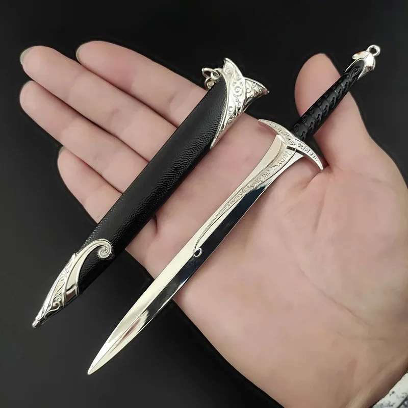 22cm Middangeard Weapon Glamdring Aragorn Narthil Sword Metal Katana Samurai Sword Keychain Ornaments Toy Collections Gifts Toys