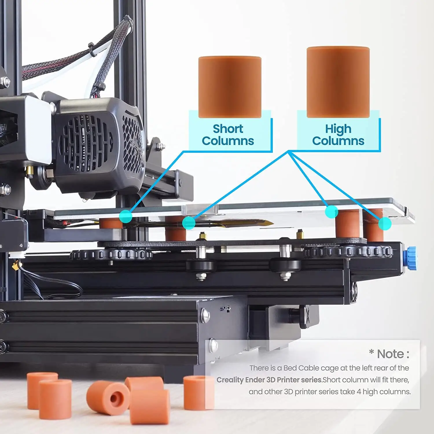 Creality Ender 3 Pro Springs Upgrade, 3D Printer Bed Springs，Ender 3 Bed Leveling Springs Compatible for Ender 3 series/ CR-10