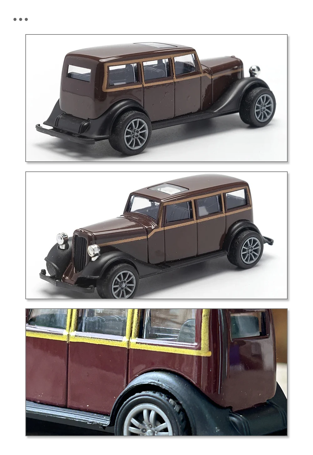 1:43 Alloy Vintage Diecast Car Model Car Classic Cadillacs V8 Pull Back Car Model Miniature Vehicle Replica Gift For Kids Adults