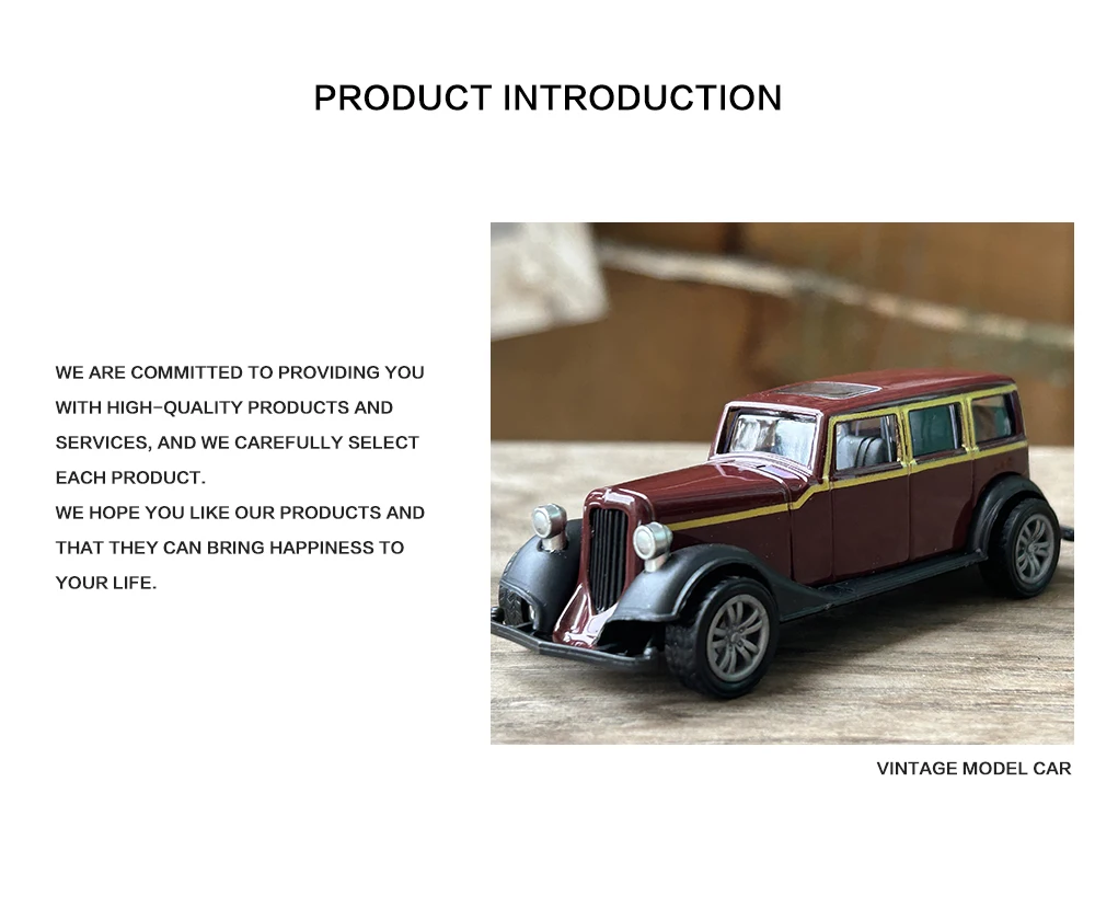 1:43 Alloy Vintage Diecast Car Model Car Classic Cadillacs V8 Pull Back Car Model Miniature Vehicle Replica Gift For Kids Adults