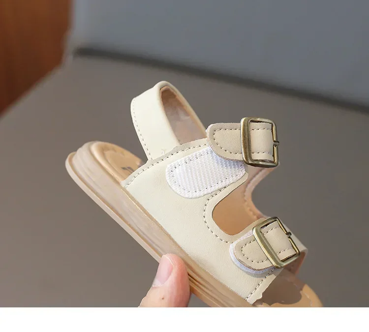 2024 Children Sandals for Girls and Boys Summer New Fashionable Korean Style Comfortable Soft Sole Casual Cute Baby Beach Shoes