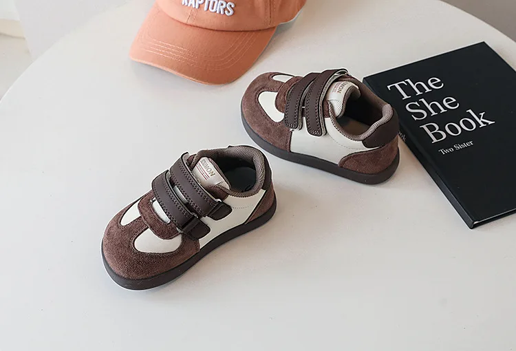 2026 New Spring/Autumn Children Shoes Leather Breathable Kids Casual Shoes Non-slip Fashion Toddler Girls Boys Sneakers EU 22-30