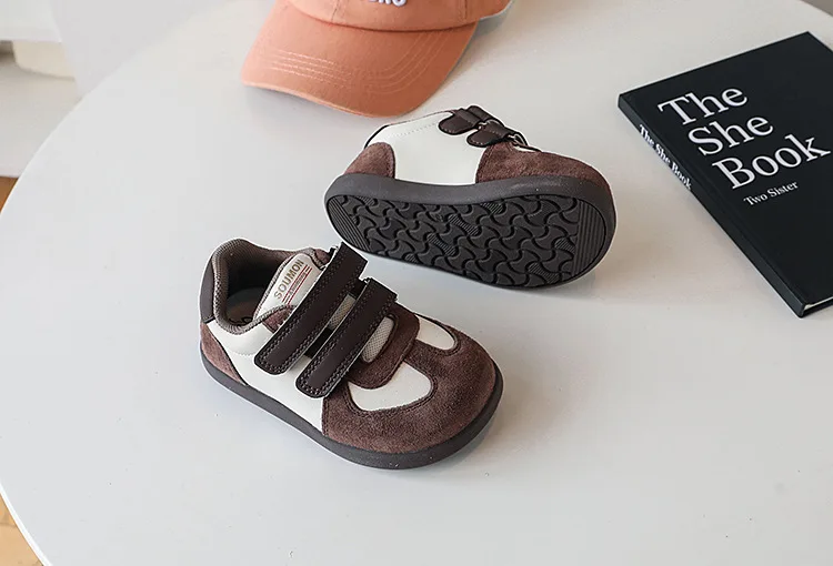 2026 New Spring/Autumn Children Shoes Leather Breathable Kids Casual Shoes Non-slip Fashion Toddler Girls Boys Sneakers EU 22-30