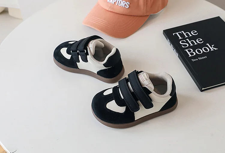 2026 New Spring/Autumn Children Shoes Leather Breathable Kids Casual Shoes Non-slip Fashion Toddler Girls Boys Sneakers EU 22-30