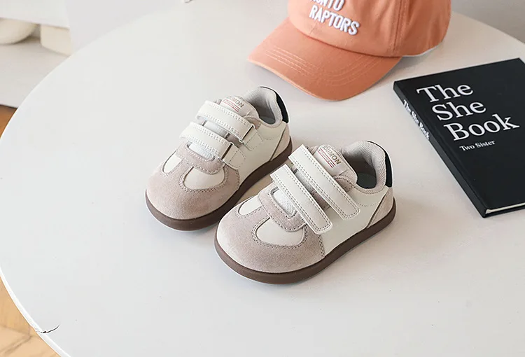 2026 New Spring/Autumn Children Shoes Leather Breathable Kids Casual Shoes Non-slip Fashion Toddler Girls Boys Sneakers EU 22-30