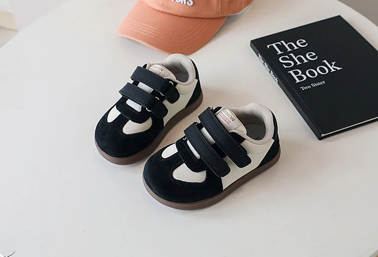 2026 New Spring/Autumn Children Shoes Leather Breathable Kids Casual Shoes Non-slip Fashion Toddler Girls Boys Sneakers EU 22-30