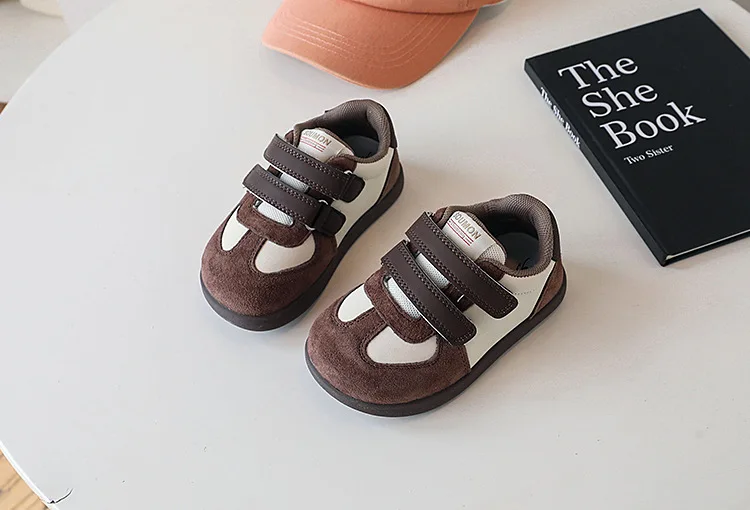 2026 New Spring/Autumn Children Shoes Leather Breathable Kids Casual Shoes Non-slip Fashion Toddler Girls Boys Sneakers EU 22-30