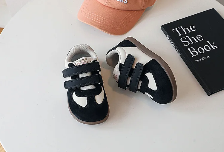 2026 New Spring/Autumn Children Shoes Leather Breathable Kids Casual Shoes Non-slip Fashion Toddler Girls Boys Sneakers EU 22-30