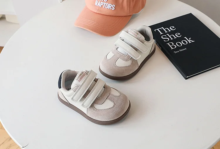 2026 New Spring/Autumn Children Shoes Leather Breathable Kids Casual Shoes Non-slip Fashion Toddler Girls Boys Sneakers EU 22-30