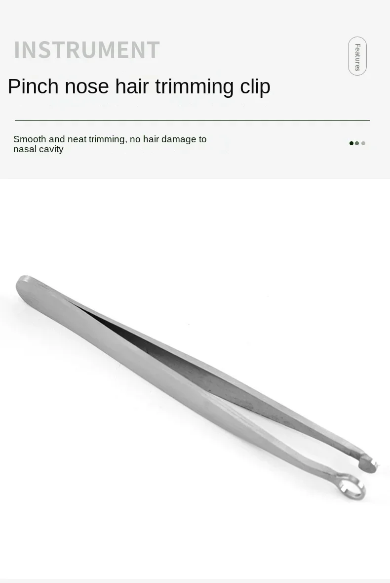 Universal Nose Hair Trimming Tweezers Stainless Steel Eyebrow Nose Hair Cut Manicure Facial Trimming Makeup Scissors Trimmer
